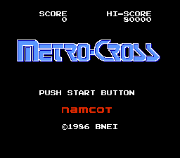 Metro-Cross (Japan) (Namcot Collection)